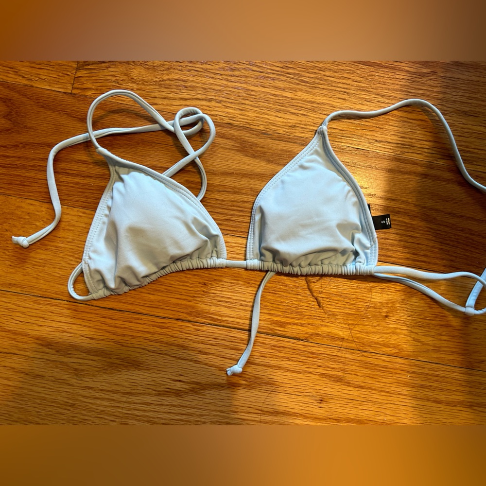 PACSUN LA HEARTS pale blue bikini top